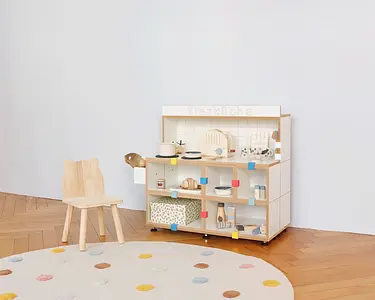 Kinderzimmer, Kinderregale, Kindermöbel, Kiezladen, Kiezküche, Erweiterungsset