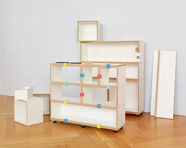 Kinderzimmer, Kinderregale, Kindermöbel, Kiezladen, Kiezküche, Erweiterungsset