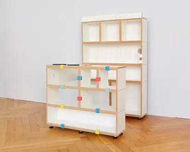Kinderzimmer, Kinderregale, Kindermöbel, Kiezladen, Kiezküche, Erweiterungsset