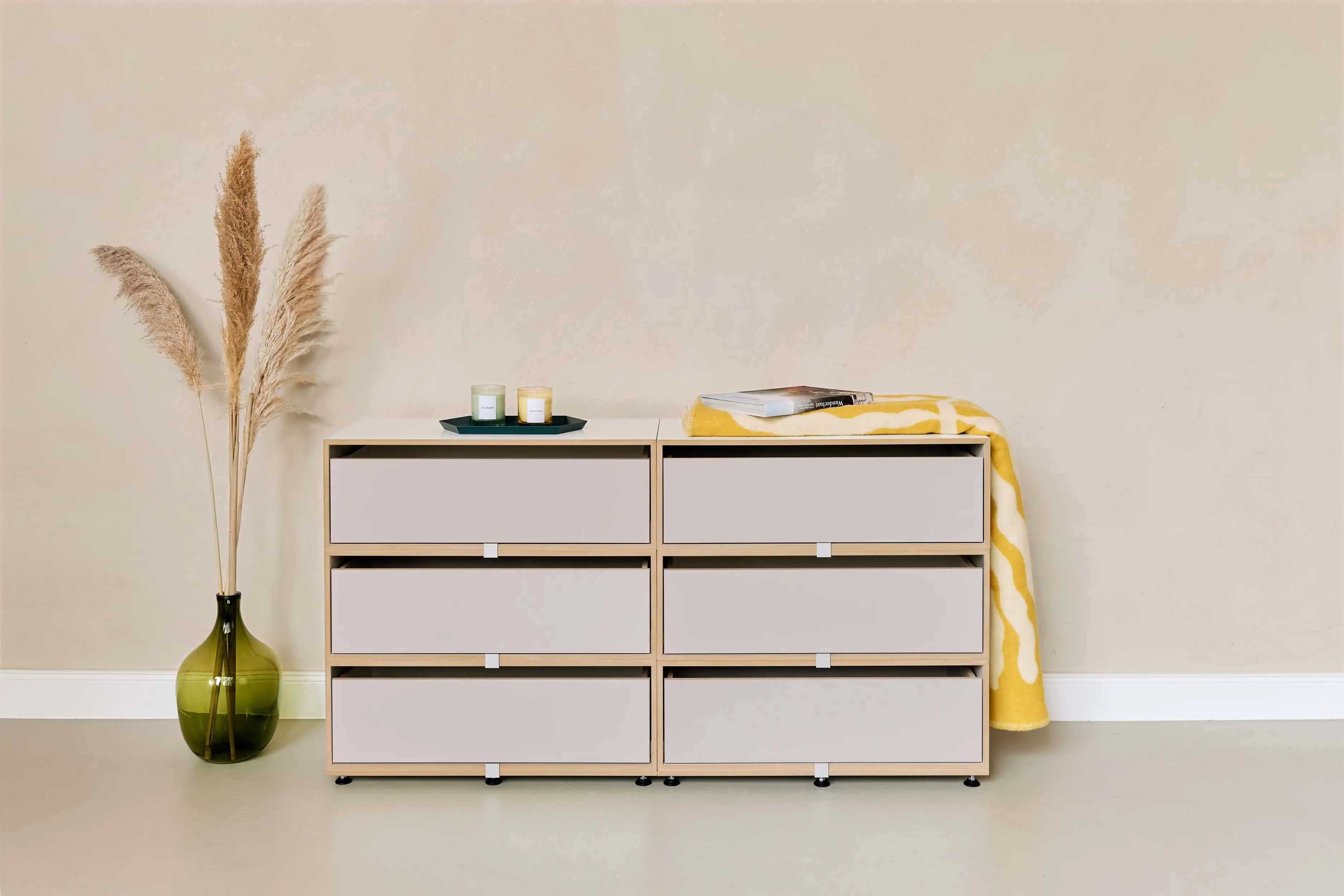 Kommode im 2er-Set Kommode, 2er-Set, kaschmirgrau