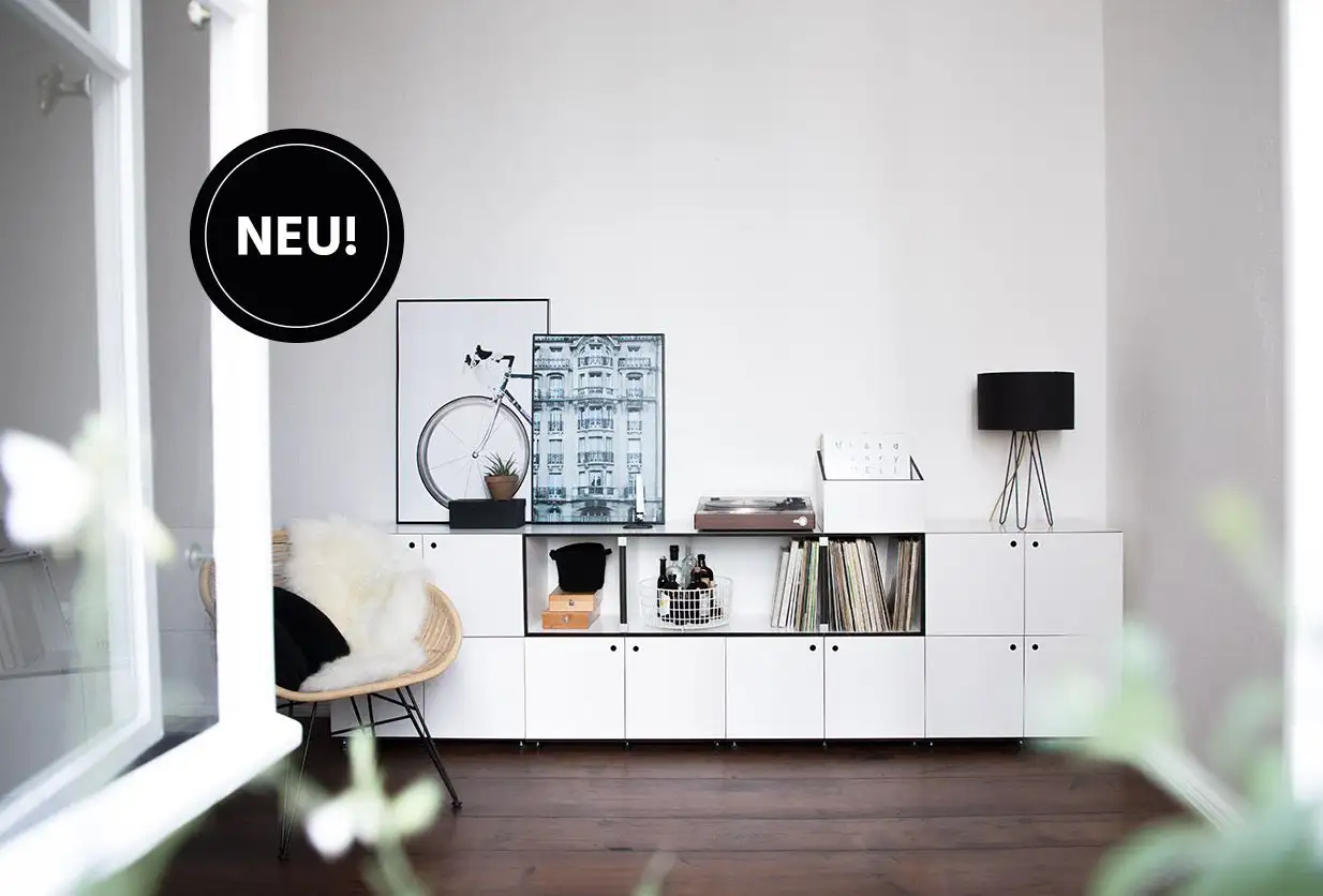 Cubes mit schwarzer Kante Blog, schwarze Kante, Sideboard, neu