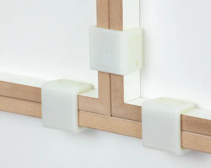 Weiße Kunststoffklammer Blog, Kunststoffklammer, weiß