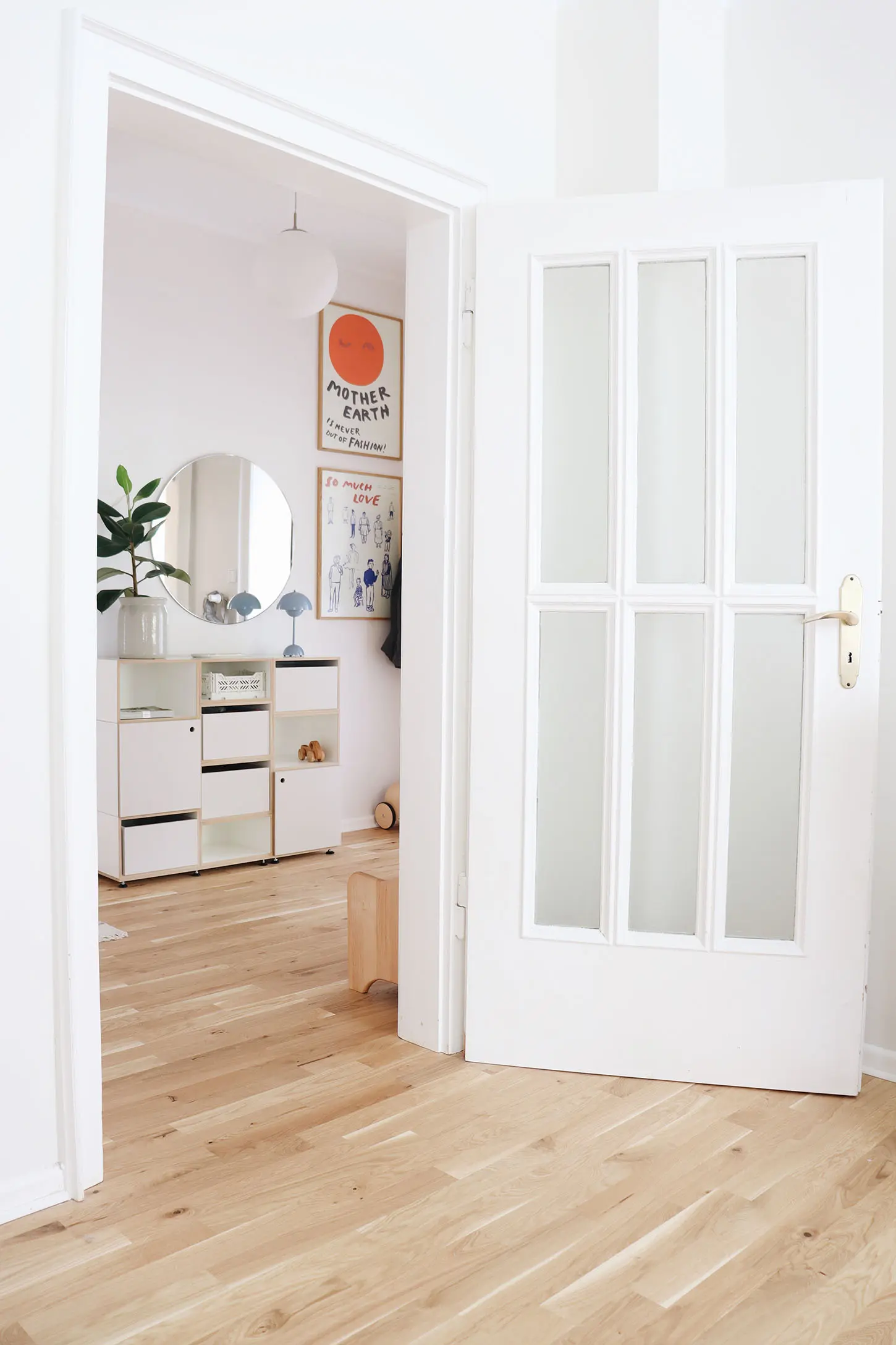 Blick auf Franzis Flurregal koop, fraeuleinfraenzchen, Franzi, FLurregale, kaschmirgrau