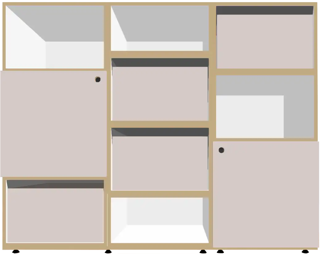 koop, fraeuleinfraenzchen, Franzi, FLurregale, kaschmirgrau