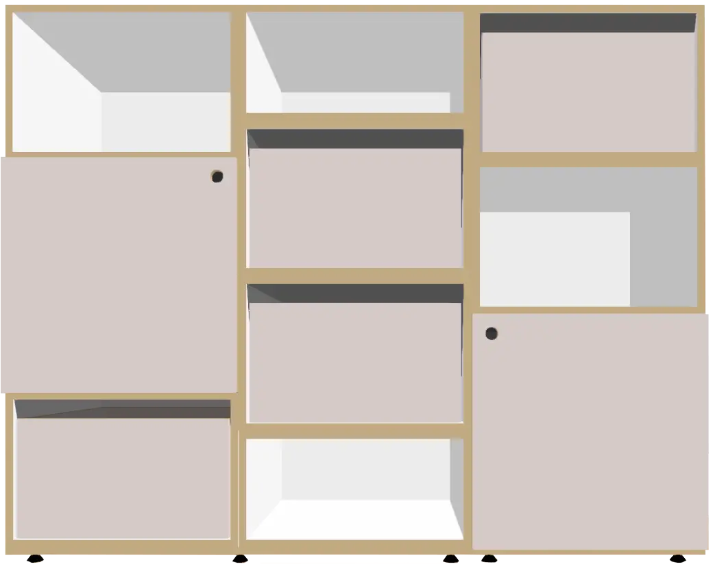 koop, fraeuleinfraenzchen, Franzi, FLurregale, kaschmirgrau