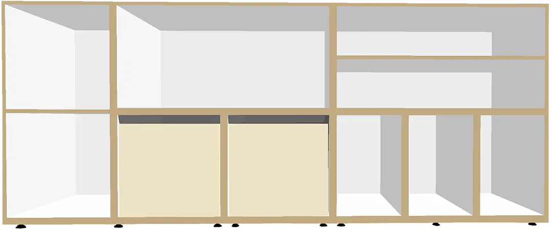 Annes stocubo Regal Koop, stocubo x Anne, Sideboard, Wohnzimmerregal