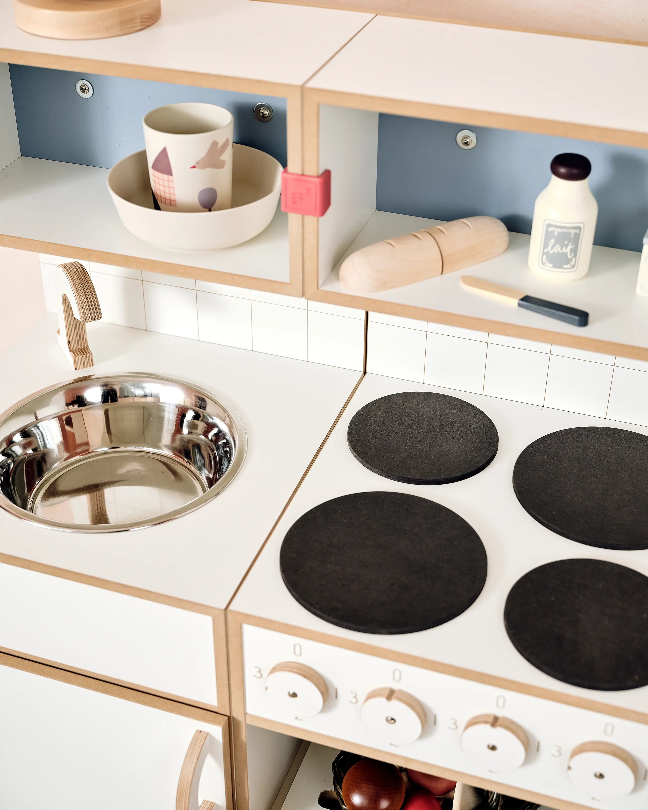 Kinderküche Detail Blog, Kinderzimmer, Kinderregale, Kinderküche