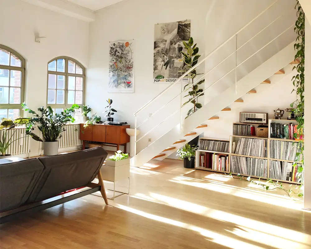 Schallplattenregal unter der Treppe Koop, Blog, stocubo x doppeltund3fach, Kati, Schallplattenregal