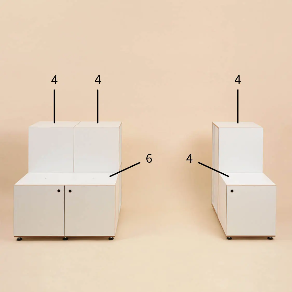 Schritt 8 Anleitung, Modularer Schreibtisch L, XXL-Schreibtisch Aufbauanleitung, Schritt 8