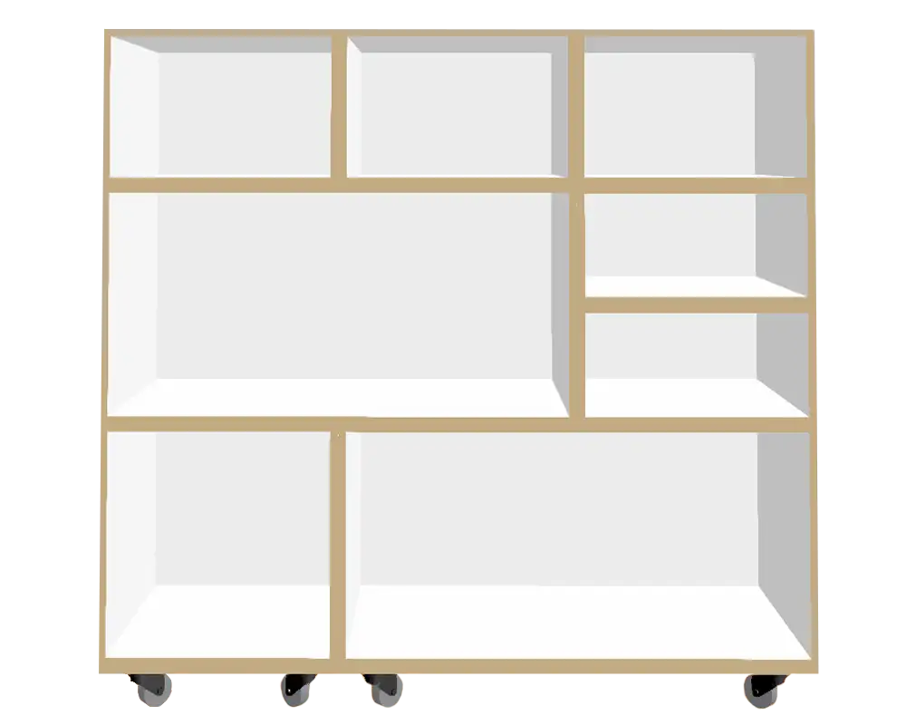 Praks Küchen-Regal auf Rollen Blog, stocubos, Küchen-Regale