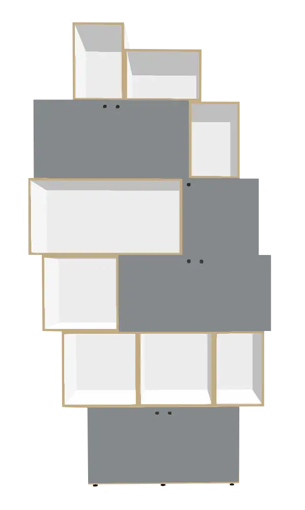 Kilians Wohnzimmerregal Blog, stocubos, Kilian, Wohnzimmerregal, staubgrau