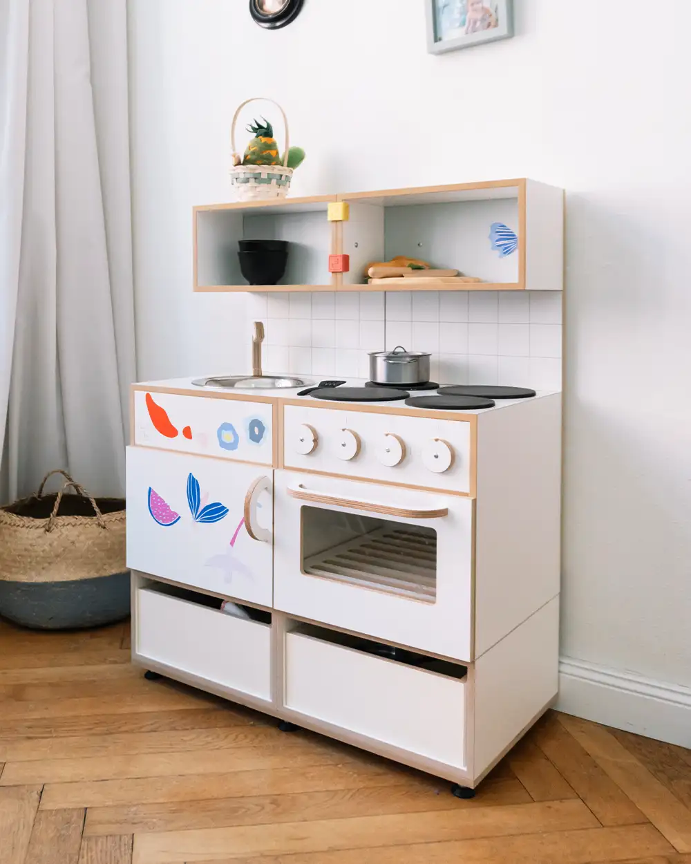 Pimpad Stickers auf der Kinderküche Pimpads Sticker-Set, Freisteller, Geometrie, Sommer