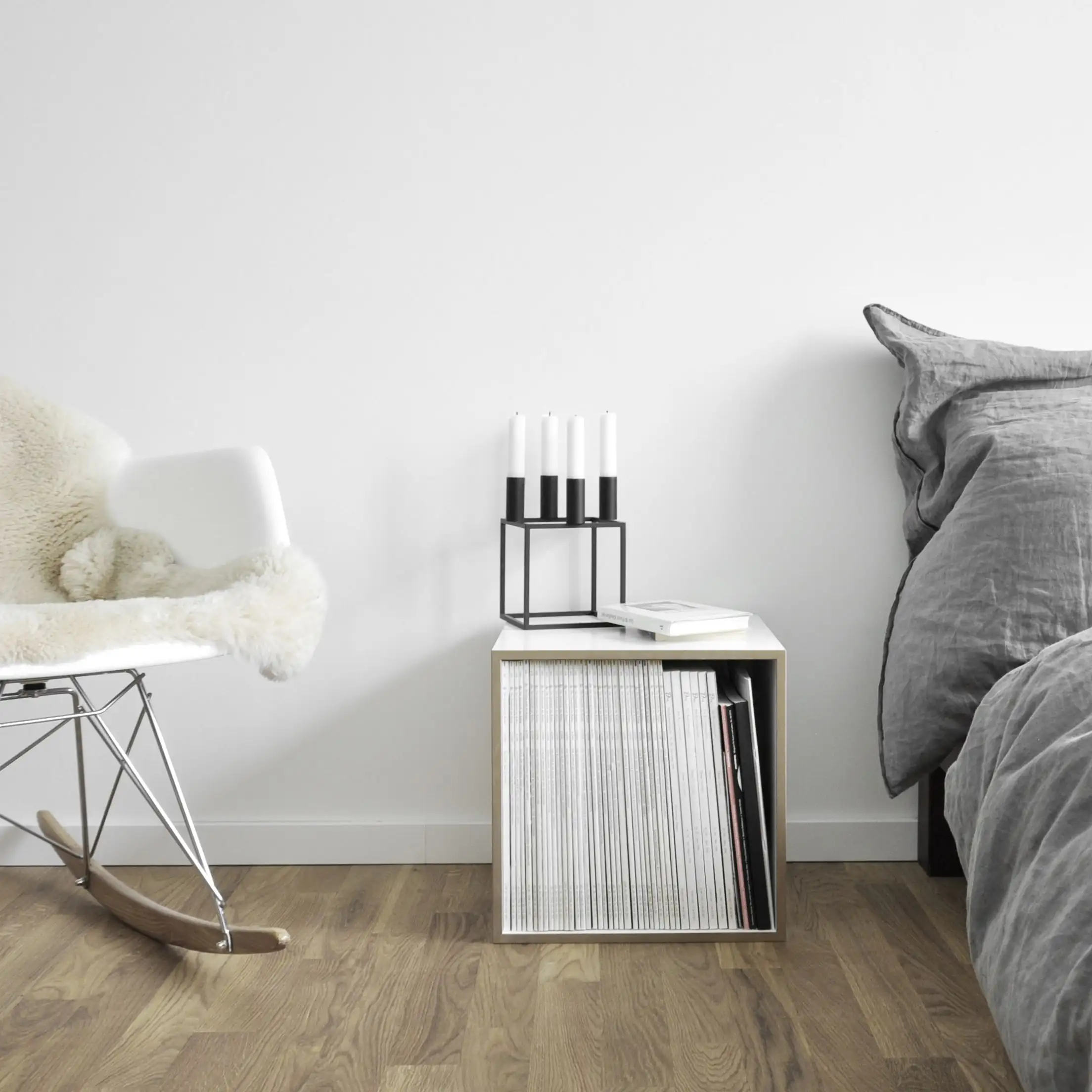 Nachttisch Würfelregale, Schlafzimmerregale