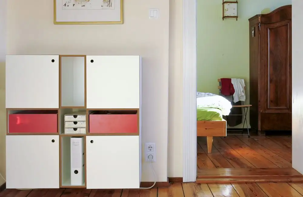 Blog, Würfelregal, rot