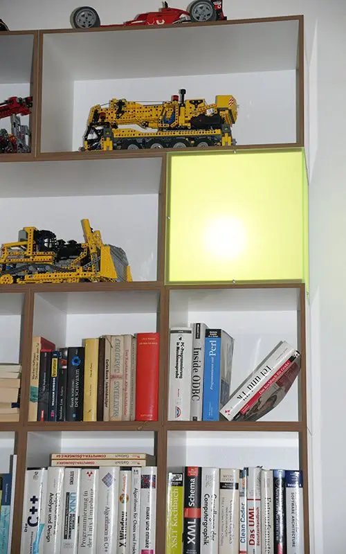 Leuchtwürfel Blog, Bücherregale, Leuchtwürfel