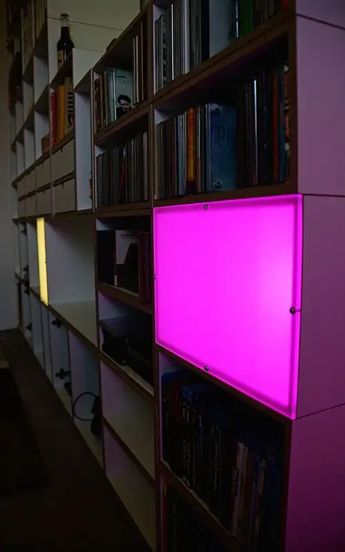 Blog,  Bücherregale, Leuchtwürfel