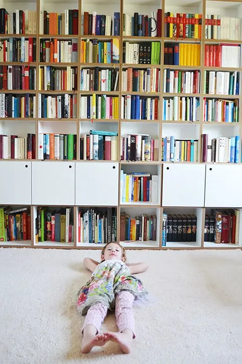 Klein und groß Blog, Bücherregale, Wohnzimmerregale, Bücherwand