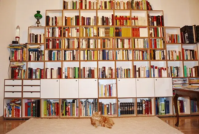 Große Bücherwand Blog, Bücherregale, Wohnzimmerregale, Bücherwand