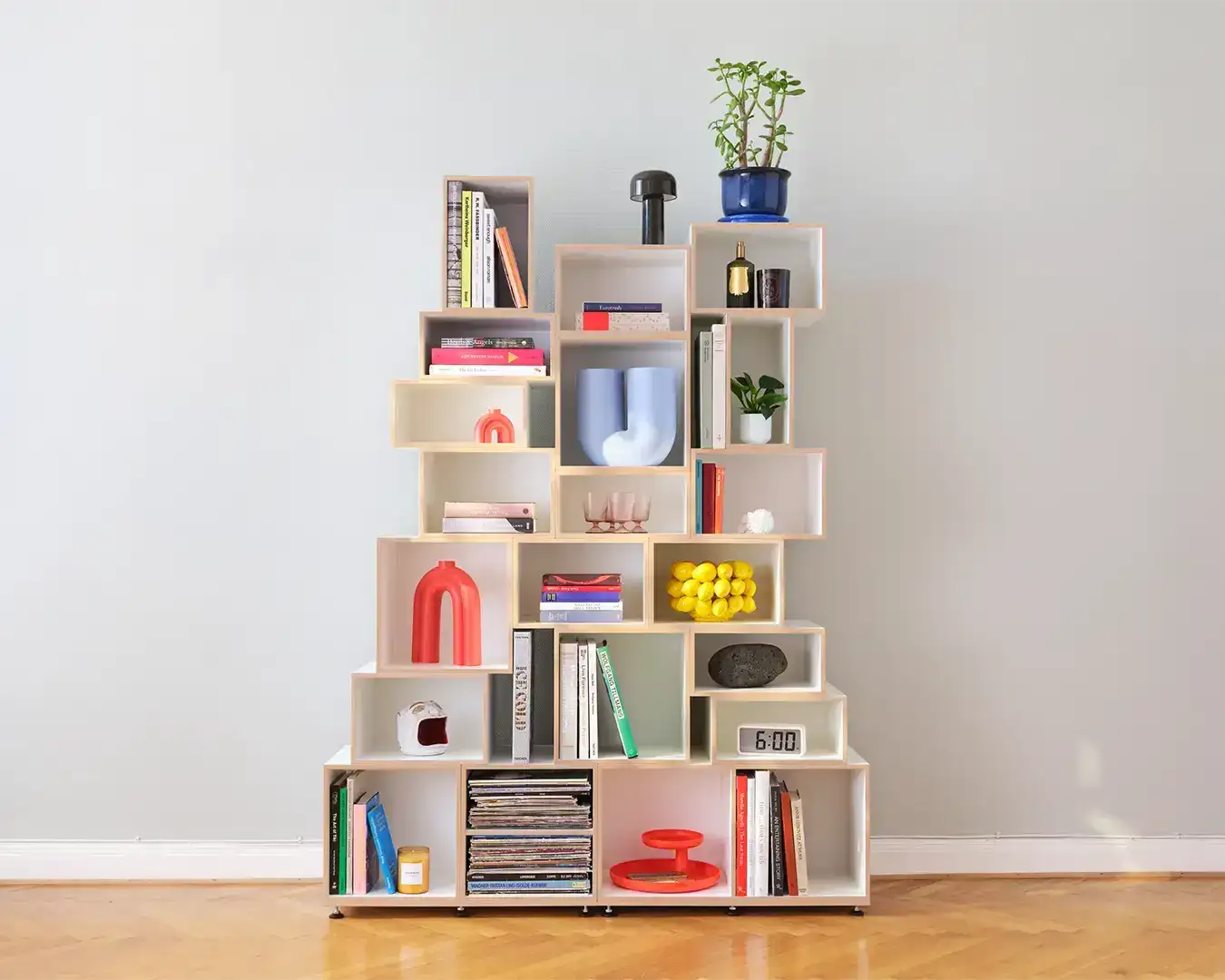 Wohnzimmerregale, Bücherregale, Modulares Wohnzimmerregal, 1:1 Modul, 2:3 Modul, 1:2 Modul