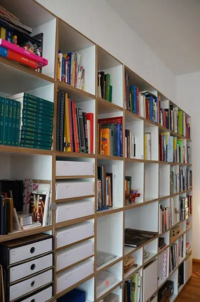 Architektenregal von nah Blog, Bücherregale, Wohnzimmerregale, Architektur