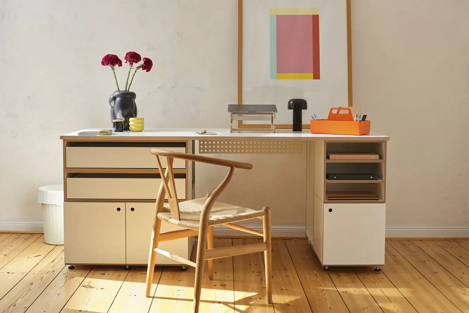 Kategorien, Home-Office, Modularer Schreibtisch L, XXL-Schreibtisch