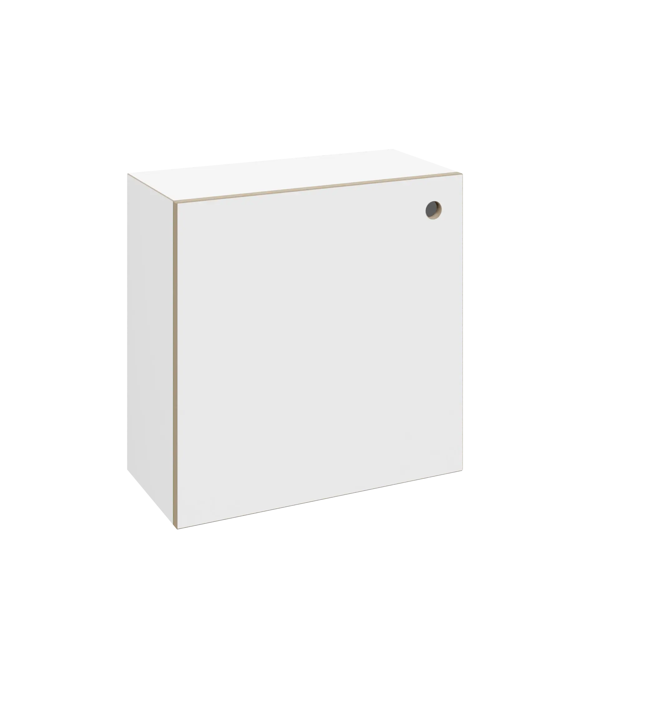 Cube 1:1, demi-profondeur avec porte
