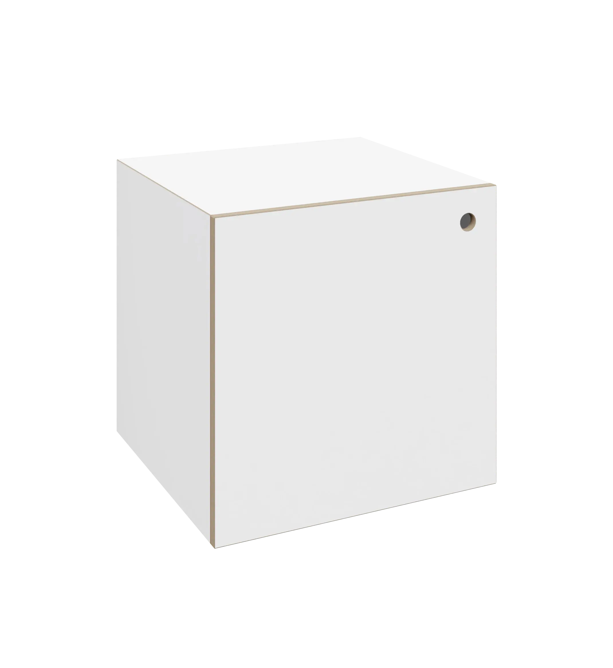 Cube 1:1, avec porte