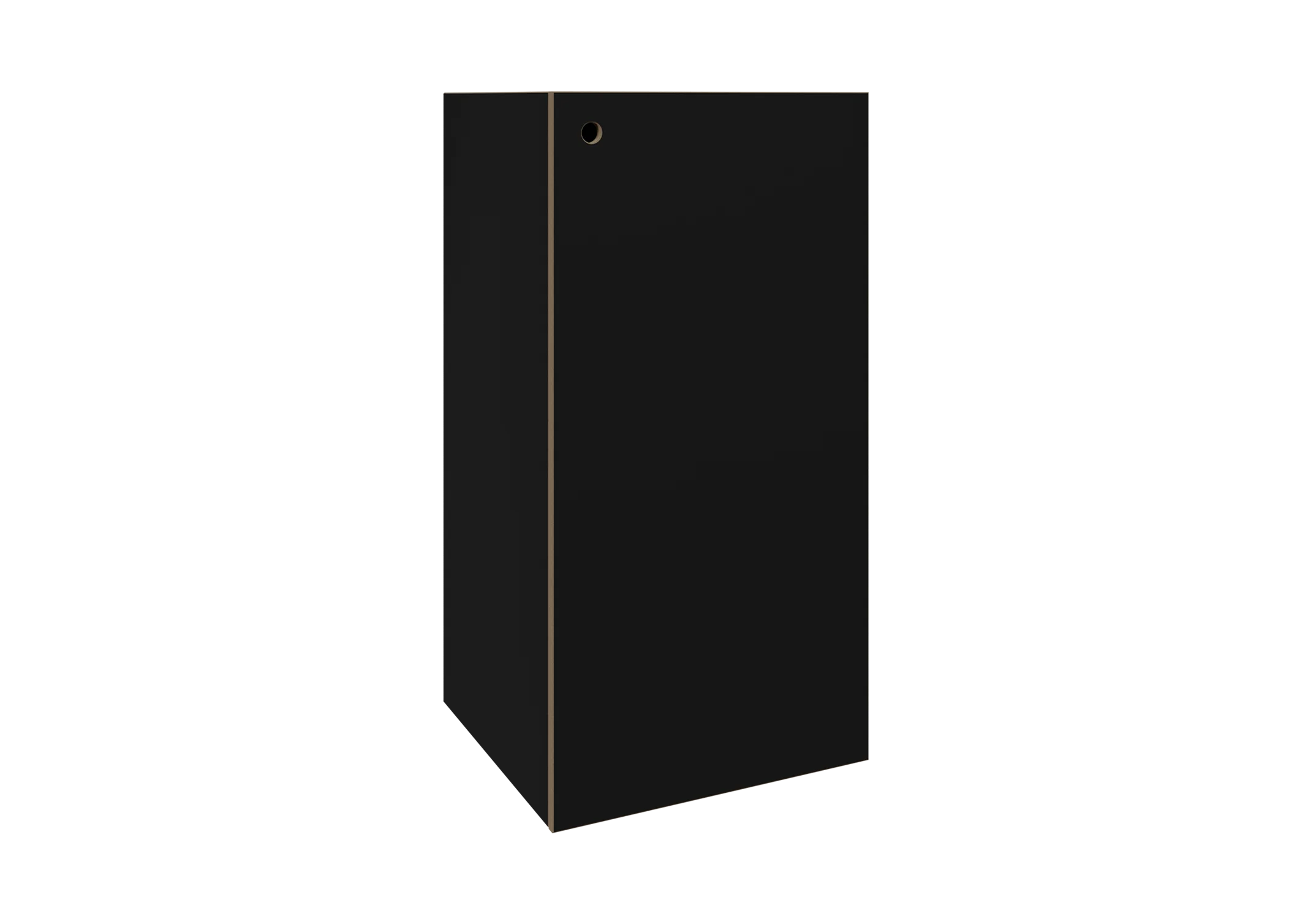 2:1 Modul mit Tür hochkant, Black Edition, Freisteller